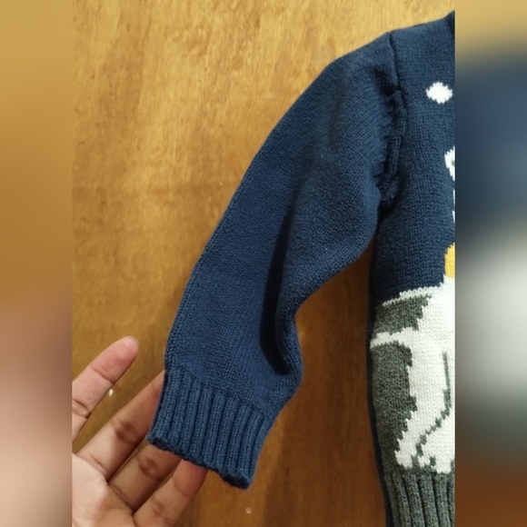 Wonder Nation Polar Bear Baby Boy Winter Pull Over Sweater 12M - Picture 7 of 12